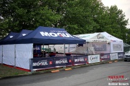 Rallye Český Krumlov: Čtvrtek v areálu výstaviště v Českých Budějovicích
